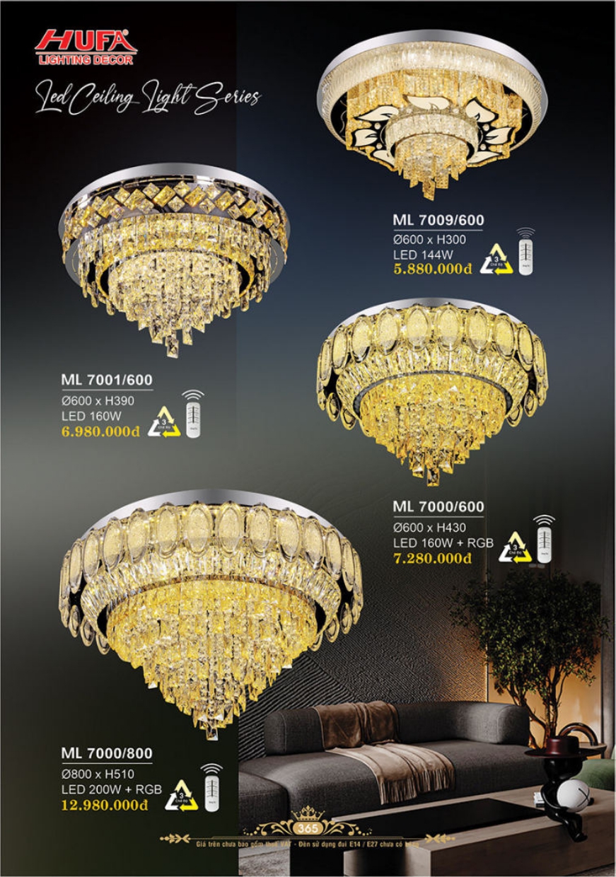 Bảng giá đèn trang trí HUFA